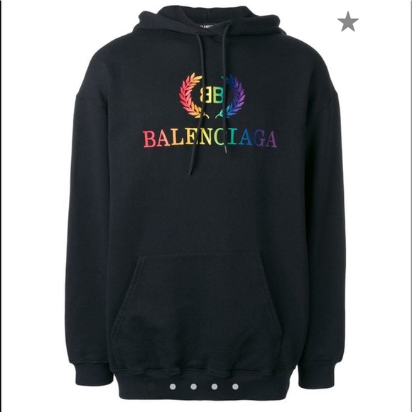 Balenciaga Tops - Balenciaga Rainbow Pullover Hoodie (Unisex)